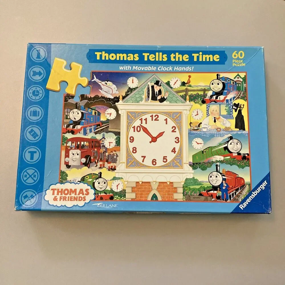 Ravensburger Thomas & Friends Tells the Time 60pc Puzzle Movable Hands Train